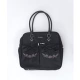 撥水ナイロンＷリボンボストン | axes femme | 詳細画像15 