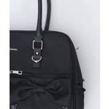 撥水ナイロンＷリボンボストン | axes femme | 詳細画像18 