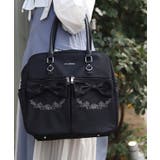 撥水ナイロンＷリボンボストン | axes femme | 詳細画像2 