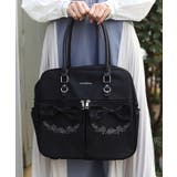 黒 | 撥水ナイロンＷリボンボストン | axes femme