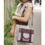 ローズスカラップ配色バッグ | axes femme | 詳細画像3 