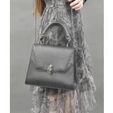 黒 | 蛇モチーフ金具バッグ | axes femme