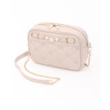 グレージュ | 薔薇刺繍キルトショルダー | axes femme