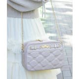 ピンク | 花モチーフキルトショルダー | axes femme