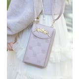 ピンク | 花モチーフキルトポシェット | axes femme