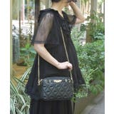 黒 | 薔薇金具使いキルトショルダー | axes femme