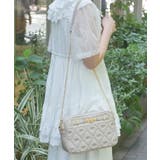 グレージュ | 薔薇金具使いキルトショルダー | axes femme