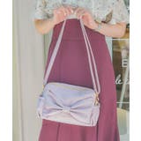 ピンク | リボン撥水ナイロンショルダー | axes femme