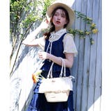 レースフリルかごトート | axes femme | 詳細画像2