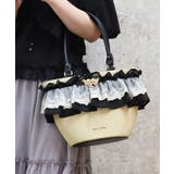黒 | レースフリルかごトート | axes femme