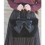 黒 | ビッグリボンファーバッグ | axes femme