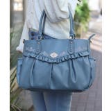 ローズ刺繍フリルＡ４トート | axes femme | 詳細画像1 