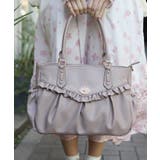 ピンク | ローズ刺繍フリルＡ４トート | axes femme