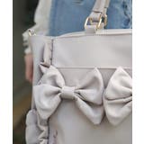 撥水ナイロン連リボントート | axes femme | 詳細画像8 