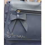 撥水ナイロン刺繍使いリュック | axes femme | 詳細画像2