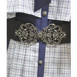 シルバー | 鍵装飾オーナメント太幅ベルト | axes femme