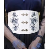 白 | 彼岸花刺繍コルセットベルト | axes femme