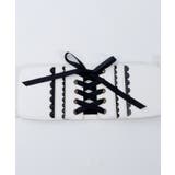 配色スカラップ太幅ベルト | axes femme | 詳細画像16 