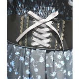 配色スカラップ太幅ベルト | axes femme | 詳細画像3 