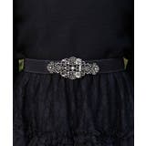 シルバー | オーナメントモチーフ細ベルト | axes femme