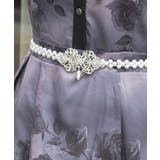 シルバー | オーナメントパールゴムベルト | axes femme