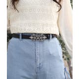 蝶モチーフバックル合皮ベルト | axes femme | 詳細画像3 