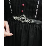 シルバー | クラウン装飾スライド細ベルト | axes femme