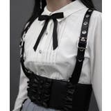 黒 | レースアップハーネスベルト | axes femme