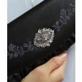 ローズ刺繍フリル長財布 | axes femme | 詳細画像4