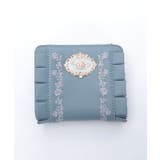 ローズ刺繍フリルミニ財布 | axes femme | 詳細画像12