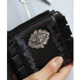 ローズ刺繍フリルミニ財布 | axes femme | 詳細画像4