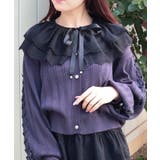 黒 | フラワーチュールレース付け襟 | axes femme
