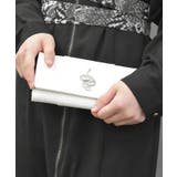 白 | 蛇モチーフ金具長財布 | axes femme