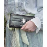 黒 | 薔薇封入モチーフ長財布 | axes femme