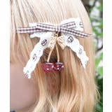 チェリーリボンヘアクリップ | axes femme | 詳細画像1 