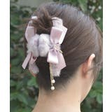 リボン×ファーヘアクリップ | axes femme | 詳細画像2 