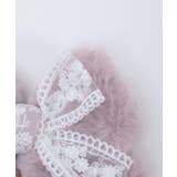 レース×ファーリボンクリップ | axes femme | 詳細画像12 
