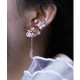 桜モチーフ襟クリップ＆イヤリング | axes femme | 詳細画像2 