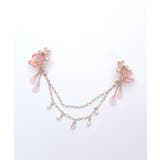 桜モチーフ襟クリップ＆イヤリング | axes femme | 詳細画像3 