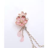 桜モチーフ襟クリップ＆イヤリング | axes femme | 詳細画像5 