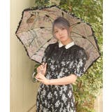 生成り | 音楽柄晴雨兼用パゴダ傘 | axes femme