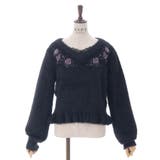 ローズ刺繍フェザーニット | axes femme | 詳細画像14