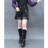 黒 | レースフリルショートパンツ | axes femme