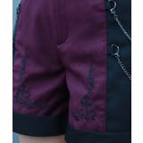 刺繍バイカラーショートパンツ | axes femme | 詳細画像4 