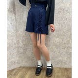 紺 | レースアップショートパンツ | axes femme