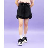 黒 | コットン裾フリルキュロット | axes femme