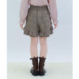 リボン付き裾フリルショーパン | axes femme | 詳細画像3 