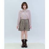 リボン付き裾フリルショーパン | axes femme | 詳細画像4 