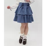 リボン付きティアードスカパン | axes femme | 詳細画像1 