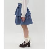 リボン付きティアードスカパン | axes femme | 詳細画像2 